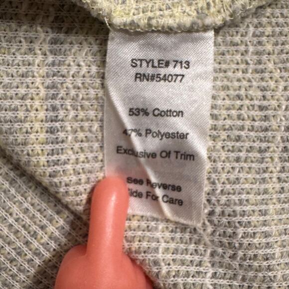 CAbi One Fine Day blazer Lemon Zest light yellow & gray tweed  Boulce  Sz 4 - Picture 10 of 11